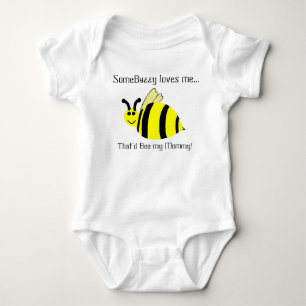 Cute Mummy Loves Me Bumble Bee Infant Shirt