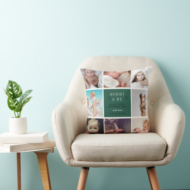 Cute Mummy & Me Photo Collage – 1st Mother’s Day  Cushion (Chair)