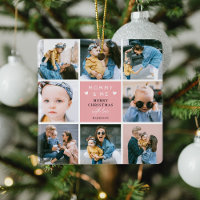 Cute 'Mummy & Me' Photo Collage Merry Christmas