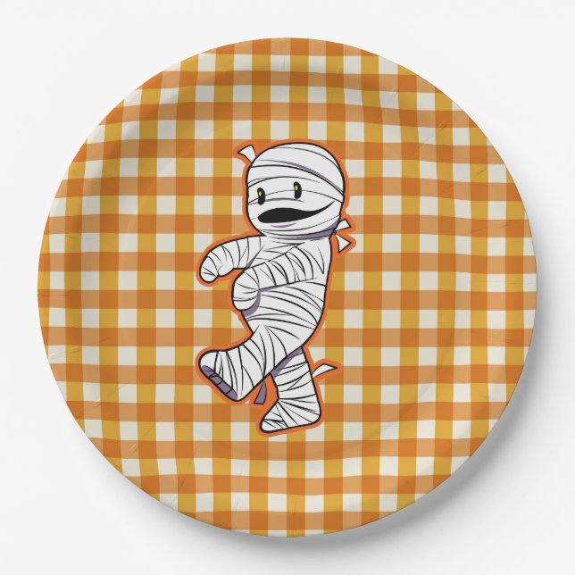 Cute mummy paper plate (Front)