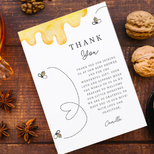 Cute Mummy-to-Bee Baby Shower Thank You 