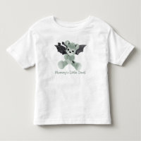 Cute Mummy's Little Devil Green Teddy