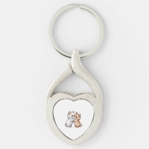 Cute Munchkin Cat Classic T-Shirt Key Ring