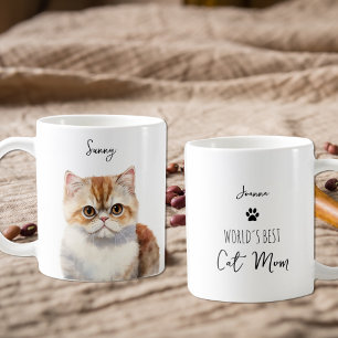 Cute Munchkin Cat Custom Best Mum / Dad  Coffee Mug