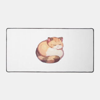 Cute Munchkin Cat Sleeping Classic T-Shirt Desk Mat