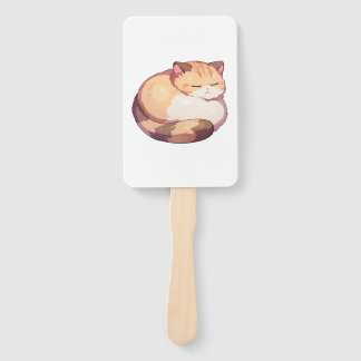 Cute Munchkin Cat Sleeping Classic T-Shirt Hand Fan