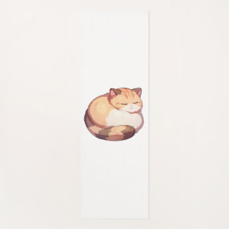 Cute Munchkin Cat Sleeping Classic T-Shirt Yoga Mat