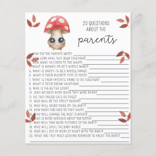 Cute mushroom - 20 Questions about the Parents