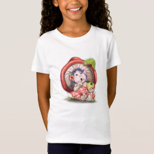 Cute Mushroom and Caterpillar Funny T-Shirt