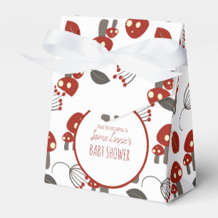 Cute Mushroom  Baby Shower Garden Forest Thank You Favour Box