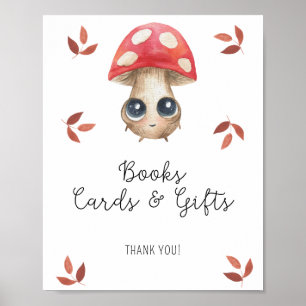 Cute mushroom - Books cards and gifts Poster