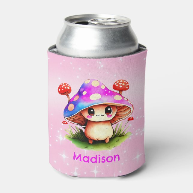 Cute Mushroom Can Cooler (Can Front)