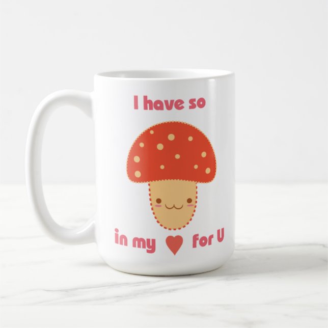 Cute Mushroom Coffee Mug (Left)