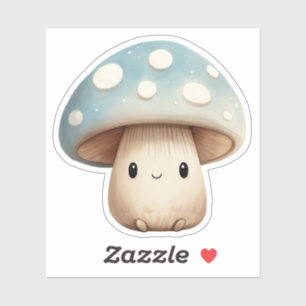 Cute Mushroom Custom-Cut Vinyl Stickers