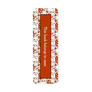 Cute Mushroom Doodle Booklabel Design