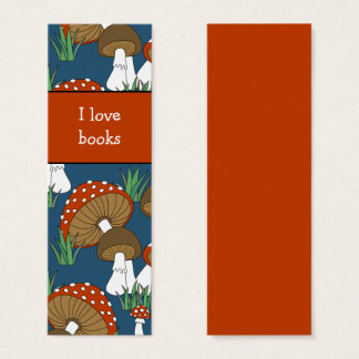 Cute Mushroom Doodle Bookmark Design
