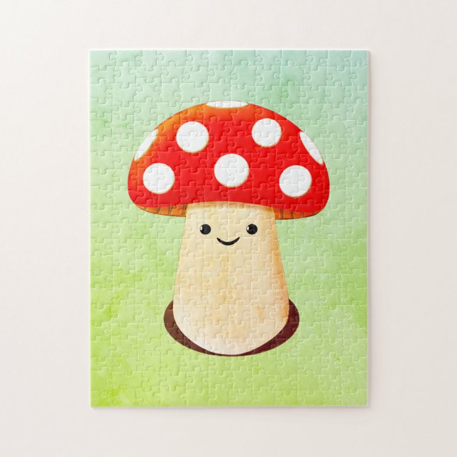 Cute Mushroom Drawing Jigsaw Puzzle (Vertical)