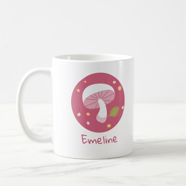 Cute Mushroom | Emma B. | Personalise | Coffee Mug (Left)