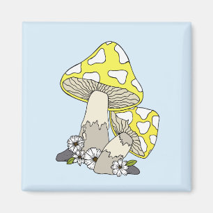 Cute Mushroom Fridge Magnet