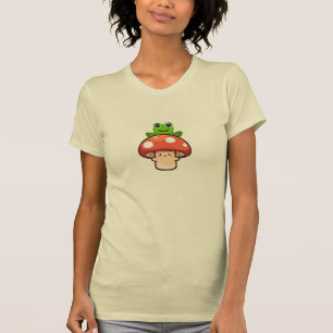 Cute Mushroom & Frog Duo, Kawaii graphic tee