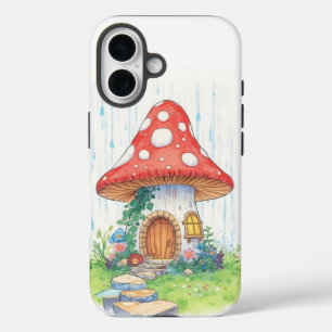 Cute Mushroom House iPhone Case – Fairy Cottage Ae