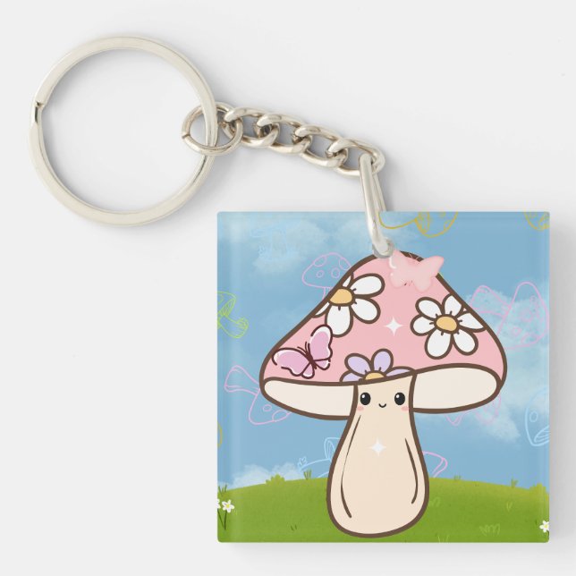 Cute Mushroom Keychain (Front)