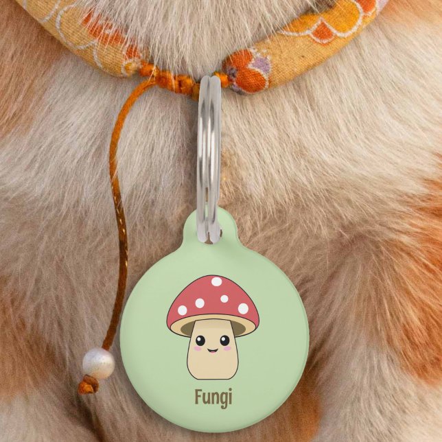 Cute Mushroom Pet Tag (Cute Mushroom Pet Tag)