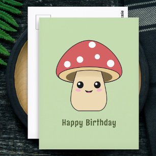Cute Mushroom Postcard