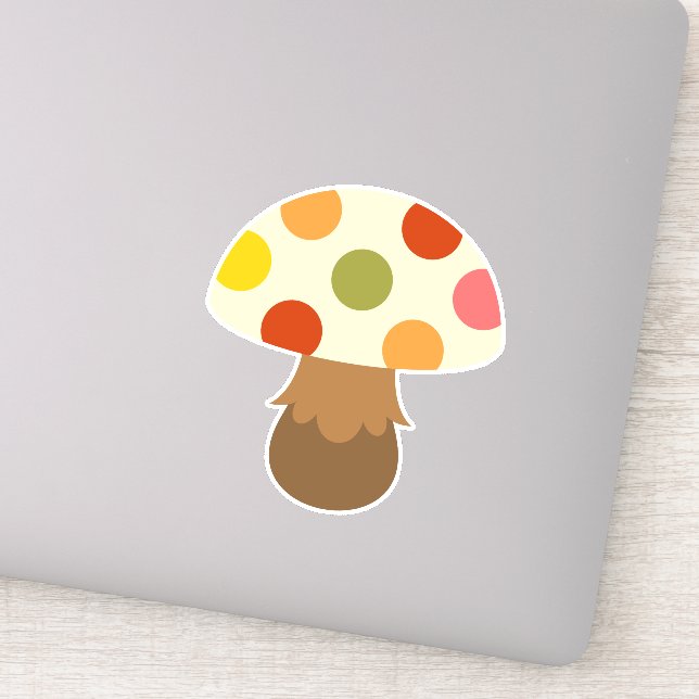 Cute mushroom sticker (Detail)