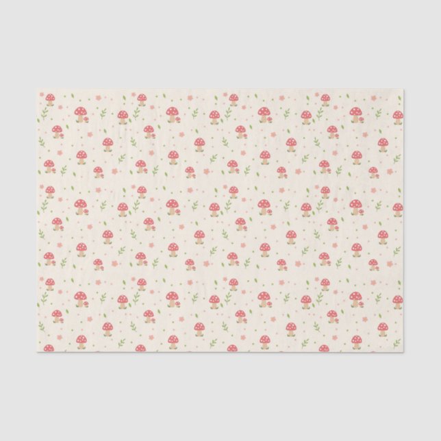 Cute Mushroom Tissue Paper (Front)