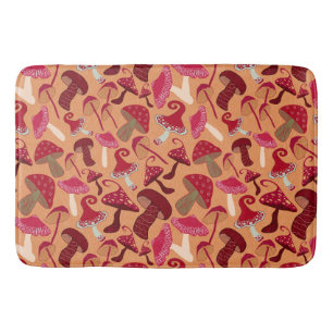  Cute Mushrooms Bath Mat