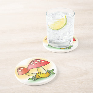 CUTE MUSHROOMS COASTER