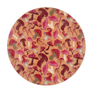  Cute Mushrooms Cutting Board