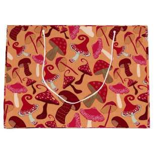Cute Mushrooms Large Gift Bag