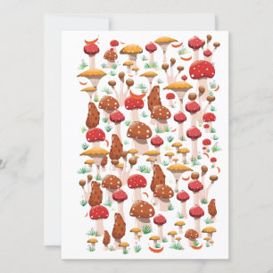 Cute Mushrooms Pattern