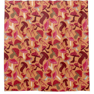 Cute Mushrooms Shower Curtain