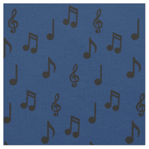 Cute Music Notes Musician Teacher Fabric