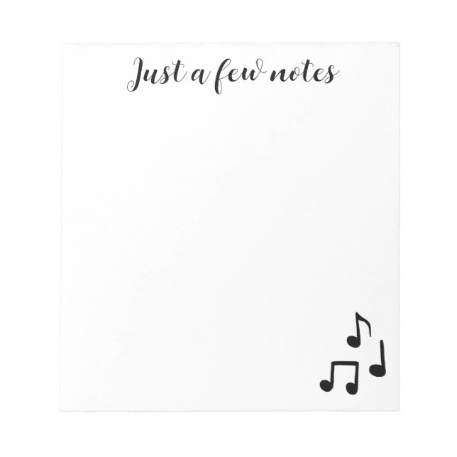 Cute Musical Note Pad (Front)