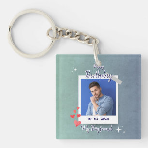Cute My Boyfriend Birthday Gift Design Key Ring