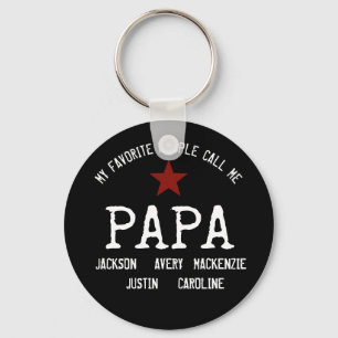 Cute My Favourite People Call Me... Personalised   Key Ring