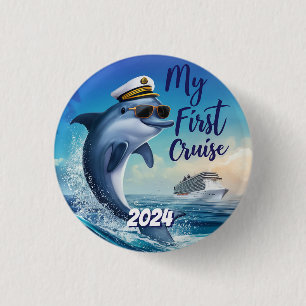 Cute My First Cruise Custom 3 Cm Round Badge