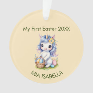 Cute My First Easter Unicorn Baby Ornament
