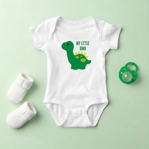 Cute My Little Dino Baby Bodysuit