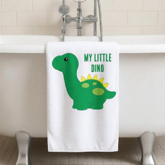 Cute My Little Dino Bath Towel