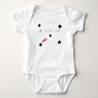 Cute My little Star Comet Space Drawing Girl Baby Bodysuit
