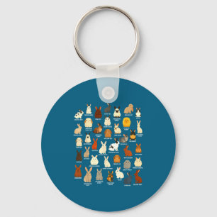 Cute My Rabbit Lover Bunny Breeds Rabbit Key Ring