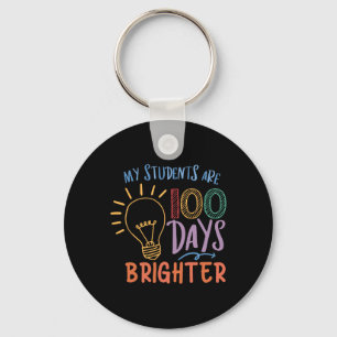 Cute My Student Are 100 Days Brighter For Boys Gir Key Ring