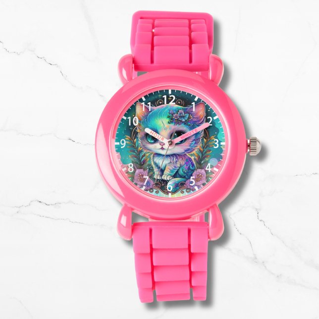 Cute Mystical Cat Kitten Celestial Animal Watch (Creator Uploaded)