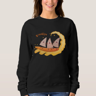 Cute nachos corn chips surfing cartoon sweatshirt
