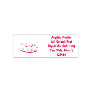 Cute nachos corn chips surfing self-inking stamp